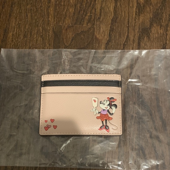 LOW START Kate Spade x Disney Minnie Mouse slim card holder NWOT - Picture 2 of 2